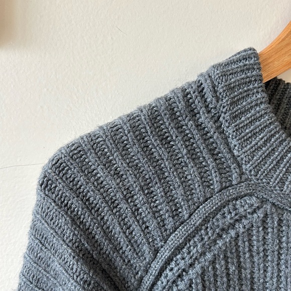 Grey Crew Neck Knit Sweater (wilfred) - Picture 2 of 4